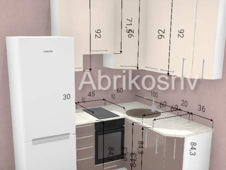 Кухня Наша работа в стиле Олива Глянец image 3
